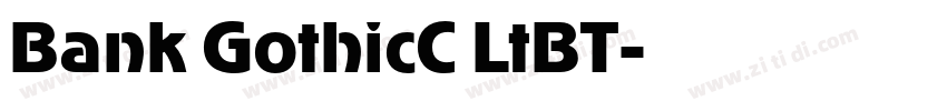 Bank GothicC LtBT字体转换